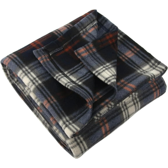 Superior Hub 50x60 Throw Blankets, Plaid Fleece Throw Blankets for Bedroom, Couch, Livingroom, Chair, Pets, Outdoors