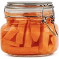 thumbnail image 1 of Superior Hub Glass Jars with Lids Food Storage Airtight Leak Proof Canisters Kitchen [17 oz] Clear, 1 of 14
