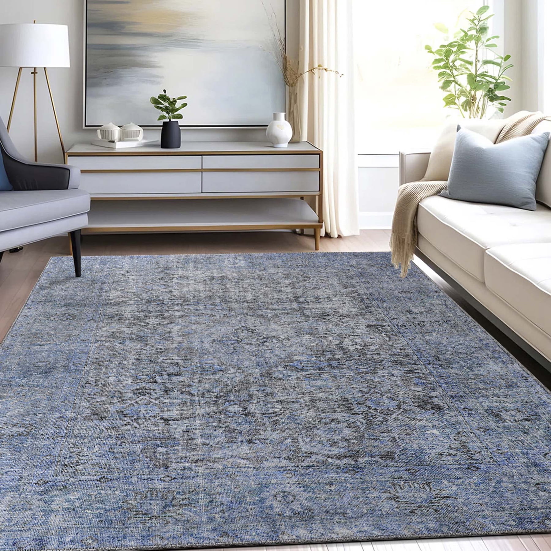 Free Shipping! Superior Huda Rustic Oriental Geometric Area Rug 5' 7 x ...