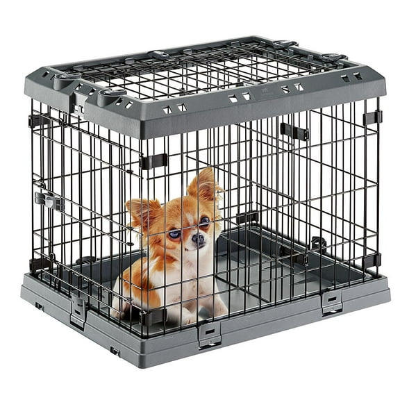 Superior Hybrid ECO Dog Crate and Playpen, 24-inch Dog Crate, Gray