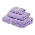 thumbnail image 1 of Superior Hymnia Egyptian Cotton 3-Piece Towel Set, Purple, 1 of 2