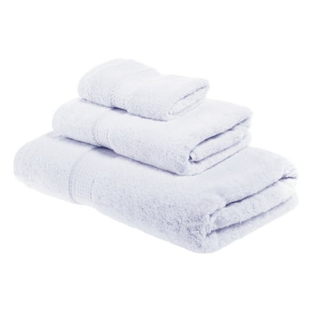 Superior Hymnia Egyptian Cotton 3-Piece Towel Set, White