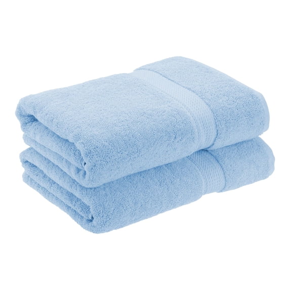 Impressions Hymnia Egyptian Cotton Bath Towel Set, Light Blue