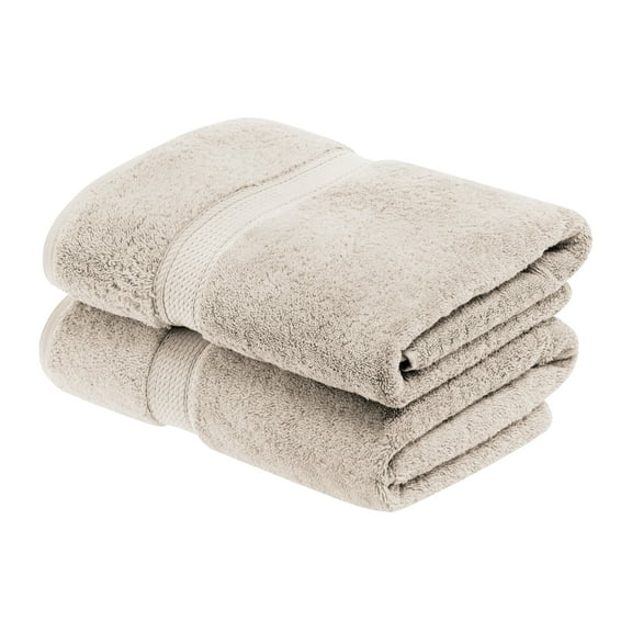 Superior Hymnia Egyptian Cotton Bath Towel Set, Stone