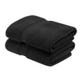 thumbnail image 1 of Superior Hymnia Egyptian Cotton Bath Towels, Black(2 Pieces), 1 of 8