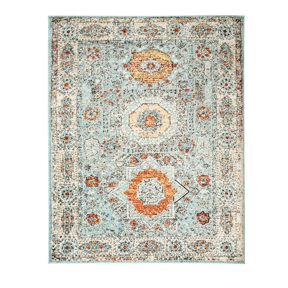 Superior Idalia Modern Tribal Medallion Large Area Rug, 6' x 9'