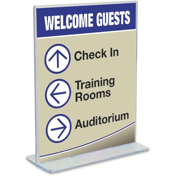 Superior Image Double Sided Sign Holder, 8.5 x 11 Insert, Clear Superior Image Double Sided Sign Holder, 8.5 x 11 Insert, Clear