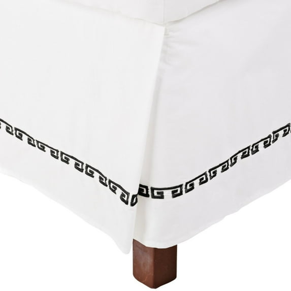 Superior Impressions Kendell Cotton Bed Skirt Black-KENDELL-CKBS-BK