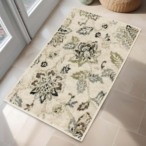 Superior Jacobean Floral Indoor Area Rug, 2' x 3', Multi-Colored