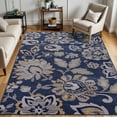 thumbnail image 1 of Superior Jezabel Floral Indoor Area Rug, 8' x 10', Navy Blue, 1 of 8