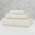 thumbnail image 1 of Superior Juno Viscose Cotton Blend Medium Weight 3 Piece Towel Set, Beige, 1 of 11
