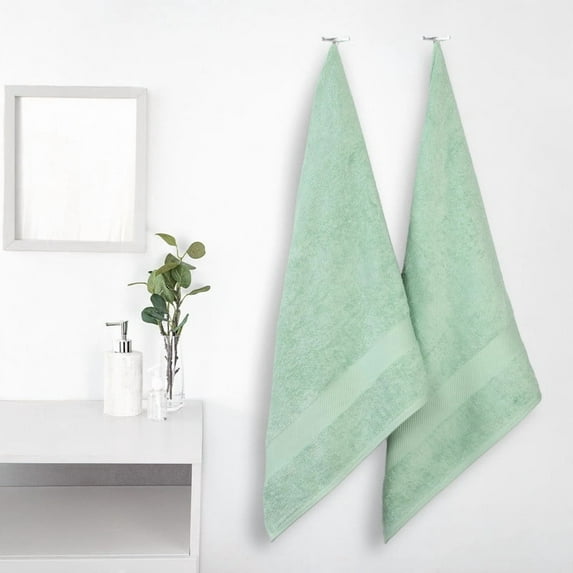Superior Kendell Egyptian Cotton Bath Towels, Set of 2, Sea Foam