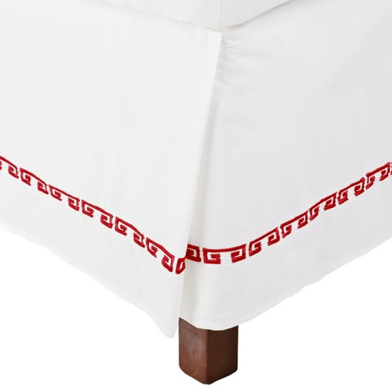 Superior Kendell Greek Border Cotton Bed Skirt