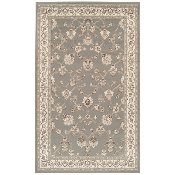 Superior Kingfield Traditional Floral Indoor Area Rug, 2'x3', Slate