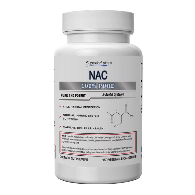 Superior Labs NAC (NAcetyl Cysteine) Dietary Supplement with