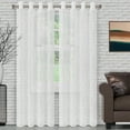 thumbnail image 1 of Superior Lattice Sheer Curtain Set of 2, 52" x 84", White, 1 of 8