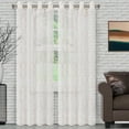 thumbnail image 1 of Superior Lattice Sheer Curtain Set of 2, 52" x 96", Champagne, 1 of 8