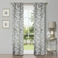 thumbnail image 1 of Superior Blackout Leaves Light Filtering Rod pocket Curtain Panel Set, 36"x72", Grey, 1 of 9