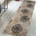 thumbnail image 1 of Superior Modern Floral Scroll Pet and Kid-Friendly Indoor Runner Rug, 2'7"x12', Multi-Colored, 1 of 7