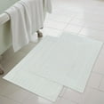 thumbnail image 1 of Superior Leo Cotton Geometric Border Bath Mat, 22" x 35", Set of 2, Aqua Marine, 1 of 1