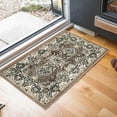 thumbnail image 1 of Superior Lille Traditional Floral Indoor Runner Rug, Brown, 2' x 3', 1 of 7
