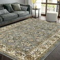 thumbnail image 1 of Superior Lille Traditional Floral Indoor Runner Rug, Grey, 4' x 6', 1 of 8