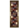 thumbnail image 1 of Superior Lockwood Indoor Non-Slip Washable Area Rug, 2' 7" x 8', Brown-Burgundy, 1 of 8