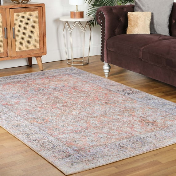 Superior Lottie Distressed Indoor Area Rug,10' x 13', Butterscotch
