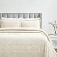 thumbnail image 1 of Superior Madrid Cotton Matelasse Bedspread and Sham Set, 3-Piece All Season Textured Bedspreads, King, Ivory, 1 of 6