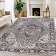 thumbnail image 1 of Superior Mahi Modern Medallion Washable Indoor Area Rug, 10' x 14', Grey, 1 of 8