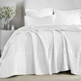 thumbnail image 1 of Superior Mai Geometric Waffle Cotton Blanket, King, White, 1 of 9