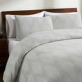 thumbnail image 1 of Superior Manali 3-Piece Cotton Woven Comforter Set, King, Grey, 1 of 8