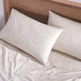 thumbnail image 1 of Superior Melange Flannel Cotton Pillowcases, Set of 2, Standard, Beige, 1 of 10