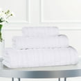 thumbnail image 1 of Superior Mika Smart Twist Cotton Medium Weight 3 Piece Towel Set, White, 1 of 10