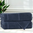thumbnail image 1 of Superior Mile Smart Twist Cotton Medium Weight Bath Towels, Set of 2, Navy Blue, 1 of 10