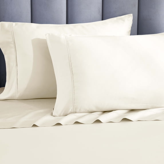 Superior Modal From Beechwood 400TC Ivory Pillowcase Set, Standard