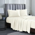 thumbnail image 1 of Superior 400 Thread Count Modal Beechwood Sheet Set, Wrinkle-Resistant Bed sheets, Ivory, Full, 1 of 9