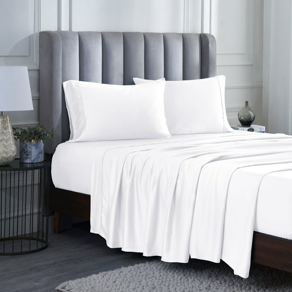 Superior Modal From Beechwood 400TC Sheet Set, King, White