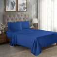 thumbnail image 1 of Superior Modal From Beechwood Lightweight Sheet Set, Full, Navy Blue, 1 of 9