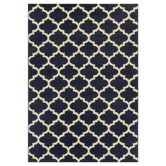 Superior Modern Clio Area Rug - Midnight Blue