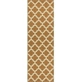 thumbnail image 1 of Superior Modern Clio Indoor Runner Rug, 2' 7" x 8', Caramel, 1 of 4