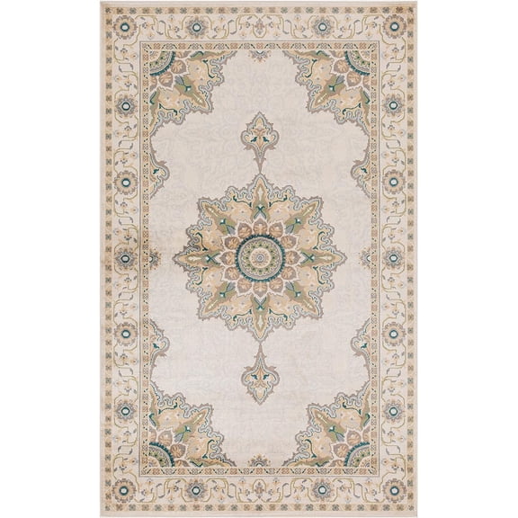 Superior Modern Diagonal Stripe Area Rug, 5’ x 8’