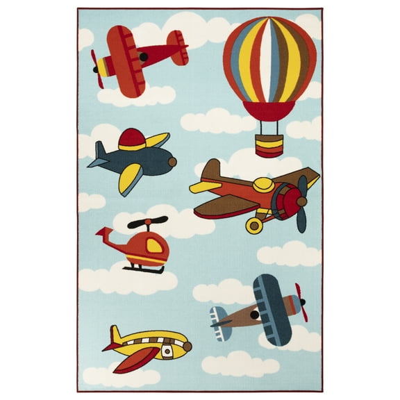 Superior Modern Planes Area Rug, 4' x 6'