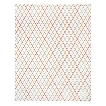 Superior Modern Transitional Diamond Trellis Area Rug, Bone, 8' x 10'