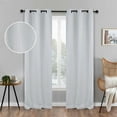 thumbnail image 1 of Superior Zuri Blackout Curtains, Grommet Header, Set of 2, 42" X 96", Platinum, 1 of 5