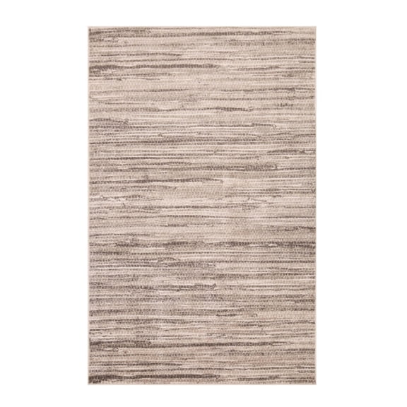 Superior Montauk Striped Pastel Indoor Area Rug, 5' x 8', Grey