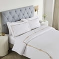 thumbnail image 1 of Superior Moonlawn Embroidered Cotton Duvet Cover Set, Full/Queen, White/Gold, 1 of 11