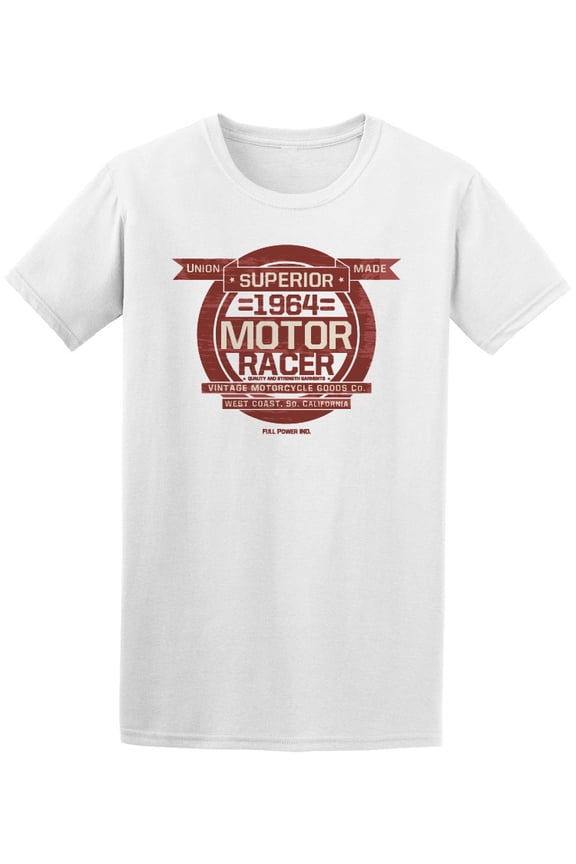 Superior Motor Racer Union Made T-Shirt Men -Image by Shutterstock, Male Small