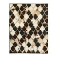 thumbnail image 1 of Superior Multi-toned Scalloped Pattern Indoor Area Rug, 5' x 8', Black, 1 of 4