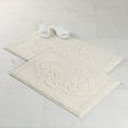thumbnail image 1 of Superior Myra Medallion Washable Bath Rug, Set of 2, Large, Ivory, 1 of 12